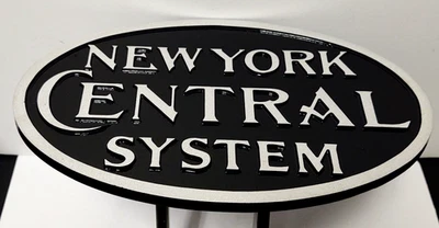 🔥 Placa de placa de señalización de motor de ferrocarril de aluminio fundido NYC "NEW YORK CENTRAL"  Foto 1 de 4