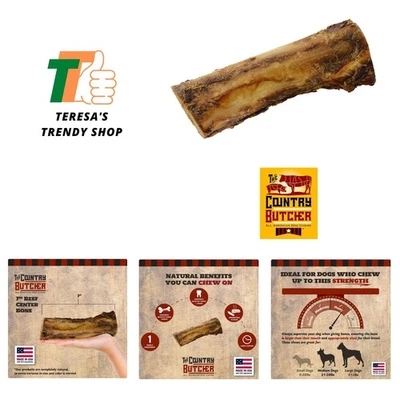 Huesos de perro de médula de res de 7" para masticadores agresivos, golosina para perros de raza grande, natural... Foto 1 de 4