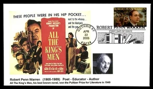 MayfairStamps US FDC 2005 Kentucky Robert Penn Warren Poet Junction Cachets Firs - Picture 1 of 2