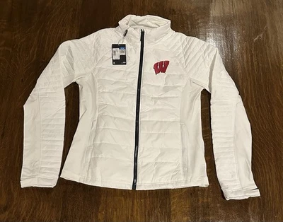 Under Armour Wisconsin Badgers White Storm Quilted Jacket Women’s Medium NWT - Image 1 of 4