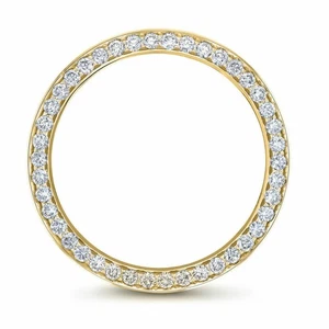JUEGO DE CUENTAS 3CT 18K BISEL DIAMANTE NATURAL AMARILLO 18K PARA ROLEX DATEJUST 41MM 126303 - Imagen 1 de 6