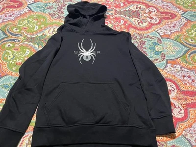 Spyder Juvenil Niño Manga Larga Pullover Sudadera con Capucha con Bolsillo Canguro, Grande 14/16 Foto 1 de 2