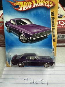 Hot Wheels 69 COUGAR ELIMINATOR - WALMART Excl REDLINES - 2009 New Models #08 - Picture 1 of 3