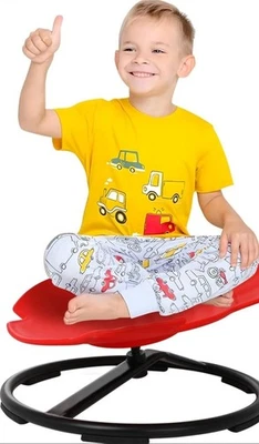 Silla giratoria, silla giratoria para niños, silla giratoria sensorial autista para niños A Foto 1 de 4