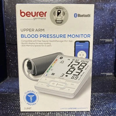 Beurer - Upper Arm Blood Pressure Monitor Bluetooth, Model SBM 69, 2 users - Изображение 1 из 4