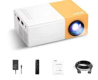 Mini Beamer tragbar, Outdoor Videoprojektoren, LED Pico Film Konvolut - Bild 1 von 4