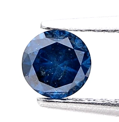 BLUE COLOR DIAMOND ROUND CUT LOOSE NATURAL DIAMOND 0.25 CT 4 MM - Image 1 of 4