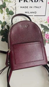 Kate Spade Backpack Cherrywood Cameron Mini Convertible Leather Backpack - Picture 1 of 13