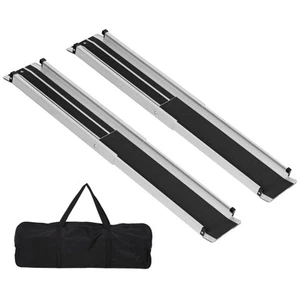HOMCOM Rampas Telescópicas Aluminio para Silla de Ruedas, 122cm, 270kg, Rampa Plegable - Imagen 1 de 12