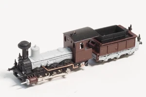 BRASS Railex Z-SCALE Steam Locomotive Tristan Royal Bavarian RR Brown/Gray - Picture 1 of 3