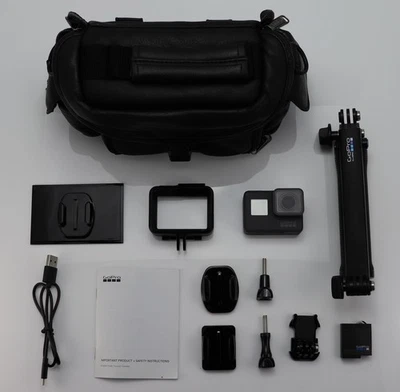 GOPRO HERO 5 BLACK CAMCORDER 4K / 1080P HD SPORT ACTION VIDEO CAMERA WI-FI - Image 1 of 3