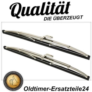 Edelstahl Scheibenwischer Wischerblätter Chrom look für Fiat Dino Coupe Spider - Picture 1 of 3