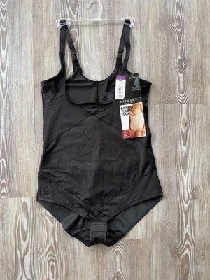 Miraclesuit Shapewear Body Bodysuit Instant Tummy Tuck Open-Bust Black 2XL -BNWT - Image 1 of 4