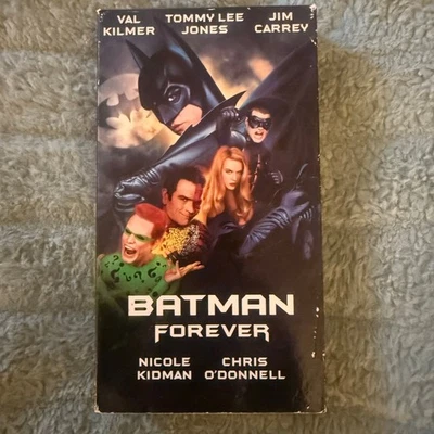 Batman Forever VHS (1995) Jim Carrey Val Kilmer Retro Superhero Movie - Image 1 of 3