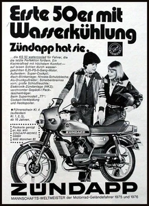 Zündapp KS 50 WC TT, originale Werbung aus 1977 - Picture 1 of 1