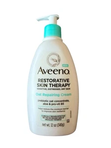 1 Aveeno Restorative Skin Therapy Oat Repairing Cream Body Lotion 12 oz Original - Picture 1 of 2