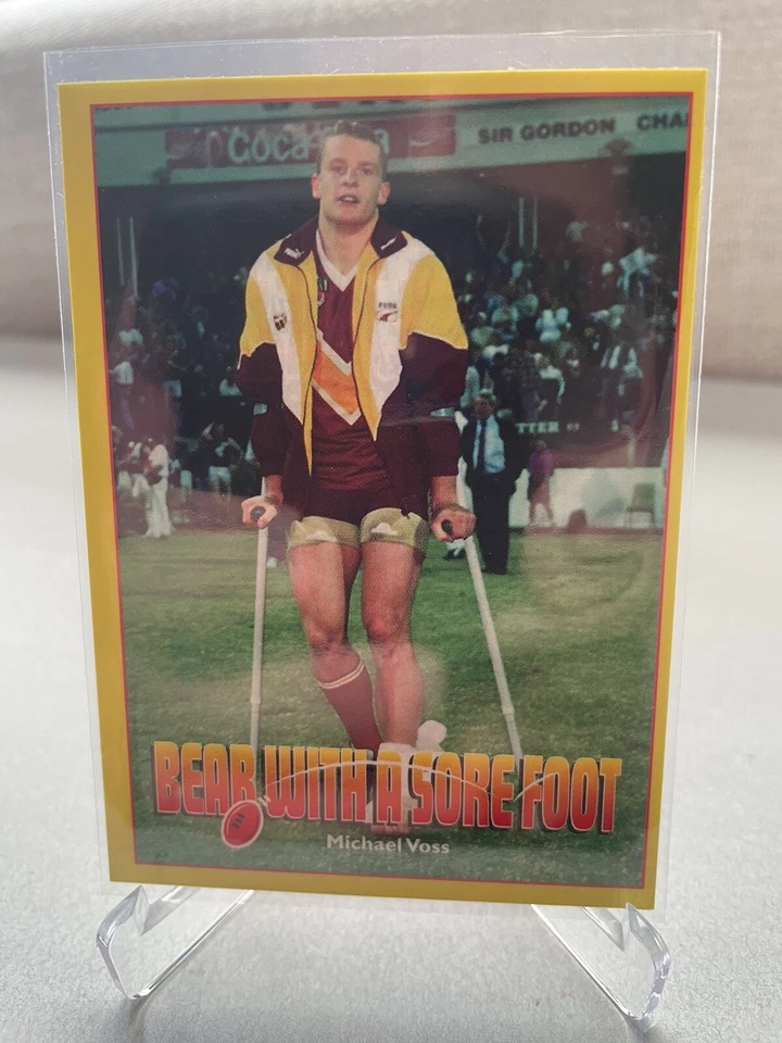 1997 AFL Michael Voss Maggi 2 Minute Noodles Bear With A Sore Foot - image 1 of 2