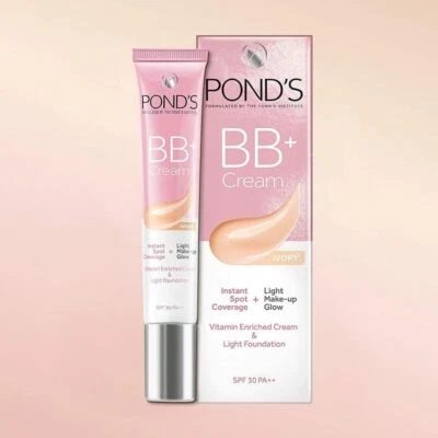 POND'S BB+ Crema, Cobertura Instantánea de Manchas + Luz Maquillaje Brillo, Luz, 18 g Foto 1 de 4
