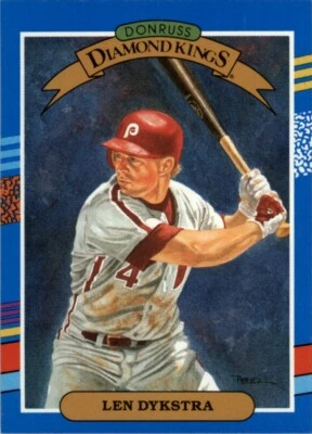 1991 Donruss Lenny Dykstra #7 - Image 1 of 2