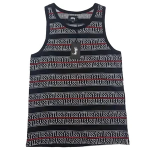Stüssy Streifentank schwarz - Bild 1 von 4