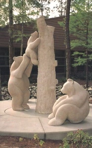 Oso de peluche Museo Nápoles Florida Oso Estatua 1999 Postal - Imagen 1 de 2