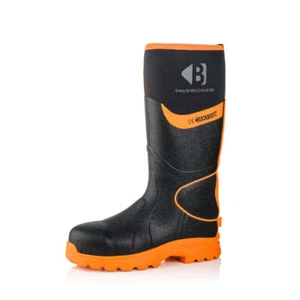 Buckbootz BBZ8000 High Visibility Neoprene/Rubber Safety Wellington Boot - Picture 1 of 20