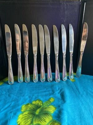 Lot of 10 Dinner Knives Update International Regency 62 Stainless - Image 1 of 4