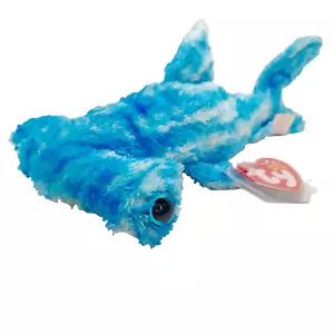 Juguete de peluche de peluche Ty Beanie Baby SLEDGE the Hammerhead Shark 9" MWMTs - Imagen 1 de 12
