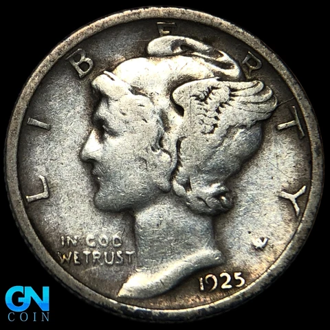 1925 D Mercury Dime #K9496 Cover