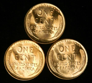 Lote de 3 monedas de centavo de trigo BU centavo de centavo de trigo centavo, ¡elige cuántas! - Imagen 1 de 2