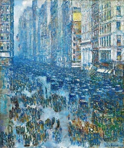 Fifth Avenue Painting by Frederick Childe Hassam Reproduction - Picture 1 of 3