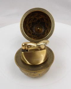 Vintage Table Lighter Pineapple Brass Untested - Picture 1 of 12