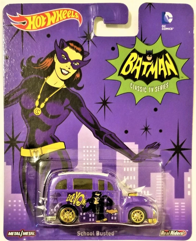 风火轮 "School Busted" ( 2014) DC "Batman" 带 RR 的 "全新" 完好! — 第 1/1 张图片