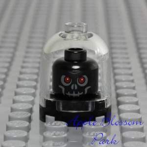 NEW Lego Black SKELETON SKULL - Halloween Display Case Evil Monster Minifig Head - Picture 1 of 3