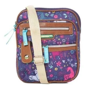 Lily Bloom Uni Corny Unicorn Print Gigi Mini Crossbody Bag Handbag Purse NWT - Picture 1 of 2