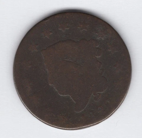 1822  US Matron Coronet Head Large Cent AG/G Cover
