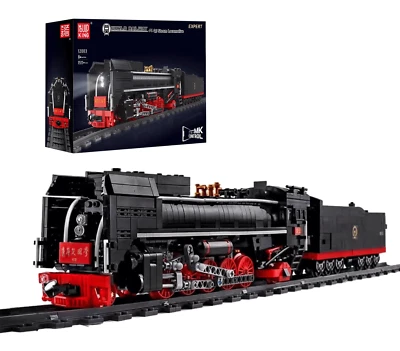 MOULD KING 12003 QJ Steam Powered RC Locomotive Model Train Motorized 1,552pcs - Image 1 of 4