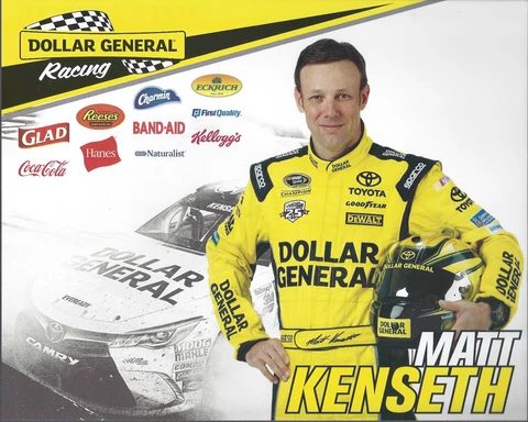 2016 MATT KENSETH "DOLLAR GENERAL 10 SPONSORS" #20 NASCAR SPRINT CUP POSTCARD Cover