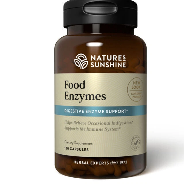 Nature's Sunshine Food Enzymes - 120 Capsules