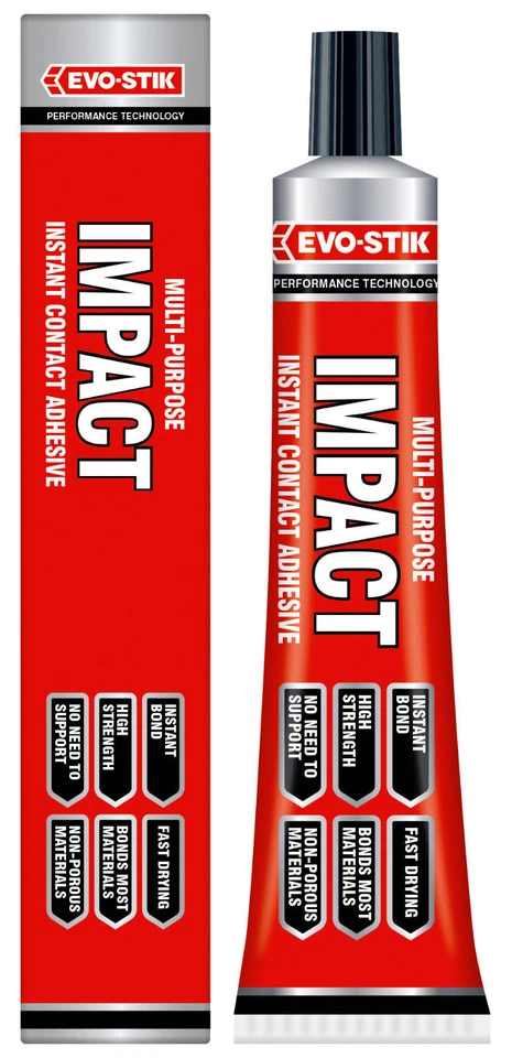 Bostik Evo-Stik Tube Impact Contact Adhesive Glue | High Strength | 30g
