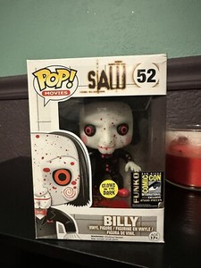 Funko Pop BILLY FROM SAW - SDCC Glow - Comic Con Blood - GITD - Authentic