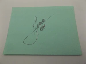 PÁGINA DE LIBRO DE AUTÓGRAFOS 5"" X 3.5"" FIRMADA POR RENE ARNOUX - MOTORSPORT F1 - Imagen 1 de 1