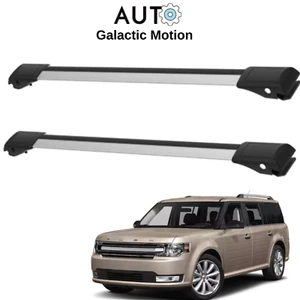 Suitable for Ford Flex 2009-2019 Silver Color Carrier Bars Roof Rack Cross Bars - Picture 1 of 11
