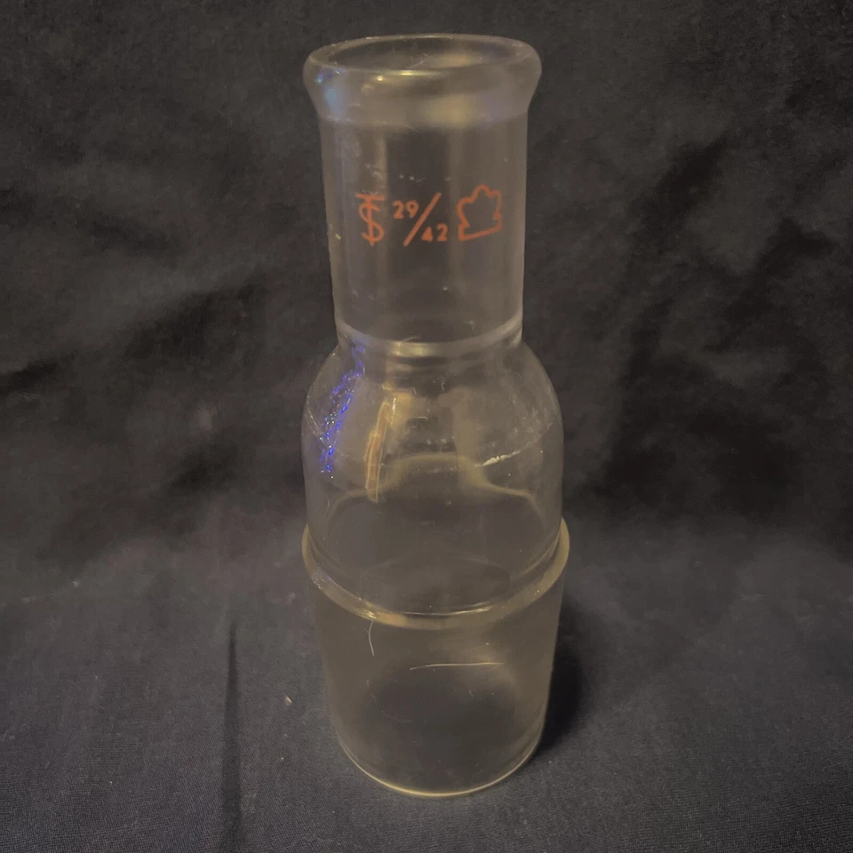 Kontes Glass Adapter 24/42 Outer (Top); 55/50 Inner (Lower) MADE IN USA - Image 1 of 3