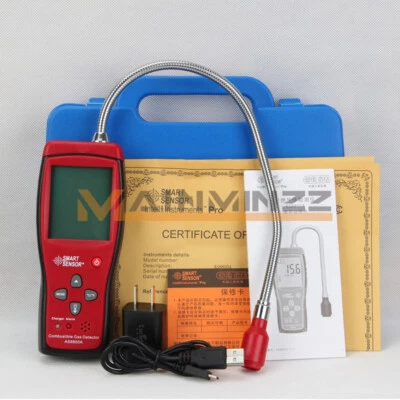 1PC AS8800A Smart Sensor Combustible Gas Leak Detector LCD LEL Gas Monitor - Image 1 of 4
