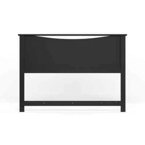 Step One Full/Queen-Size Headboard in Pure Black - Picture 1 of 8