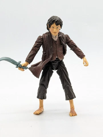 Lord of The Rings Action Figure Frodo No Cloak Toy Biz 2002 Cover