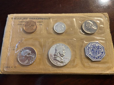 1955 United States Mint Proof Set in Original Flat Pack Packaging - Image 1 of 4