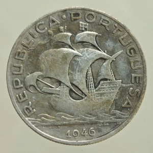 PORTUGAL 5 Escudos 1946  Argent  - Picture 1 of 2