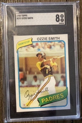 1980 Topps #393 Ozzie Smith SGC 8 Foto 1 de 2